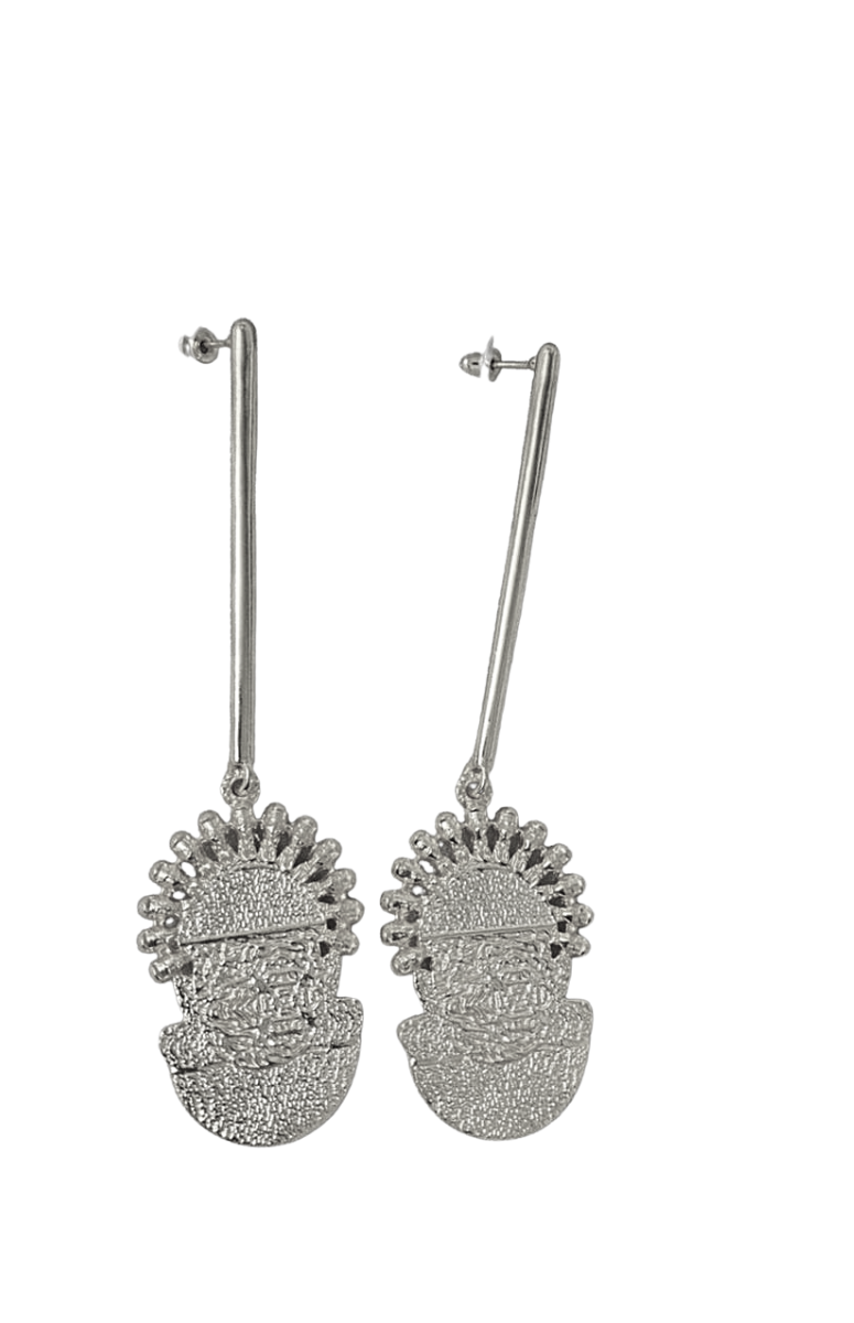 3 WEEK PREORDER - Silver Adunni x  Idia Bar Earrings