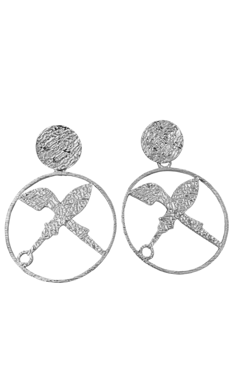 3 WEEK PREORDER - Silver Arese SOA  Drop Earrings