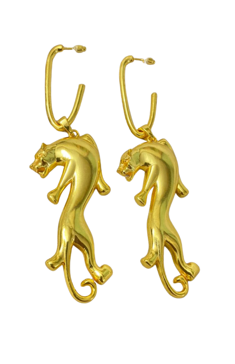 Symbols of Authority Ivie Leopard Hoop Earrings