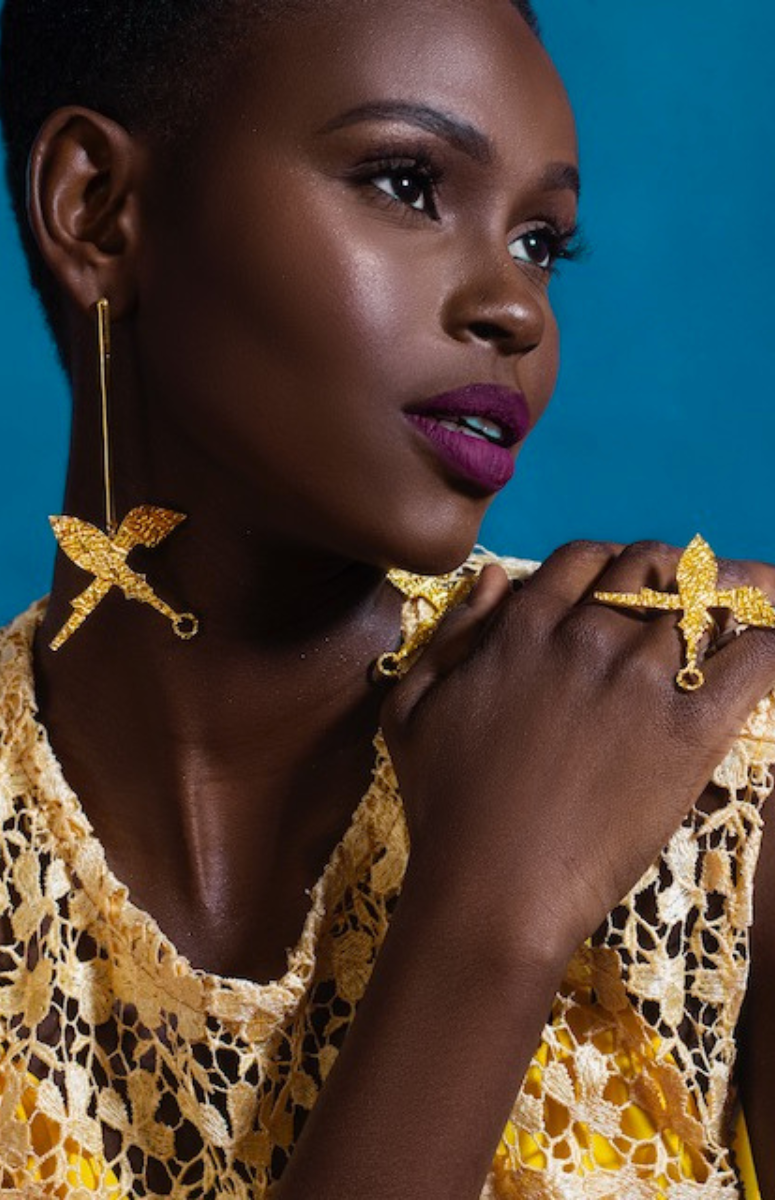 Ajibola x SOA Silhouette Bar Earrings