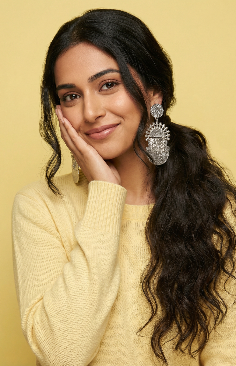 Silver Ruyi x Idia  Drop Earrings