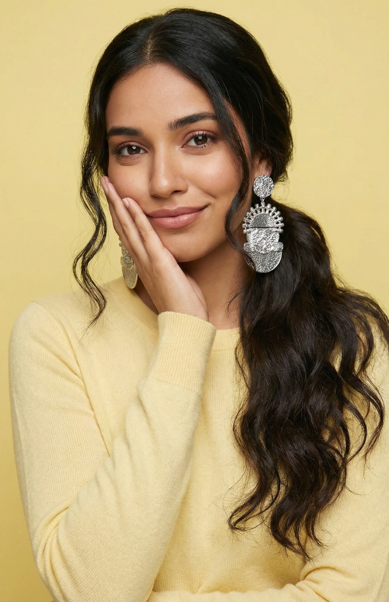 Silver Ruyi x Idia  Drop Earrings