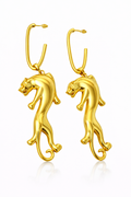 Ivie Leopard Hoop Earrings