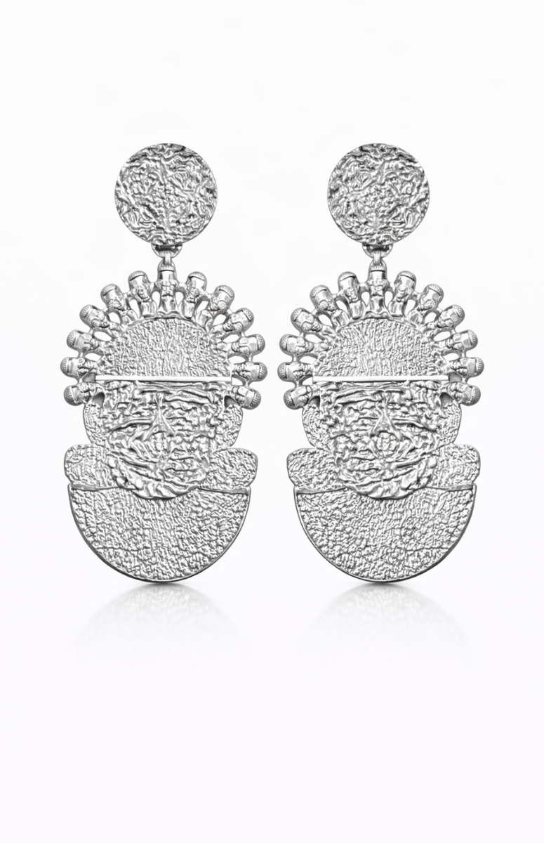 Silver Ruyi x Idia  Drop Earrings