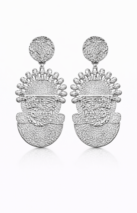 Silver Ruyi x Idia  Drop Earrings