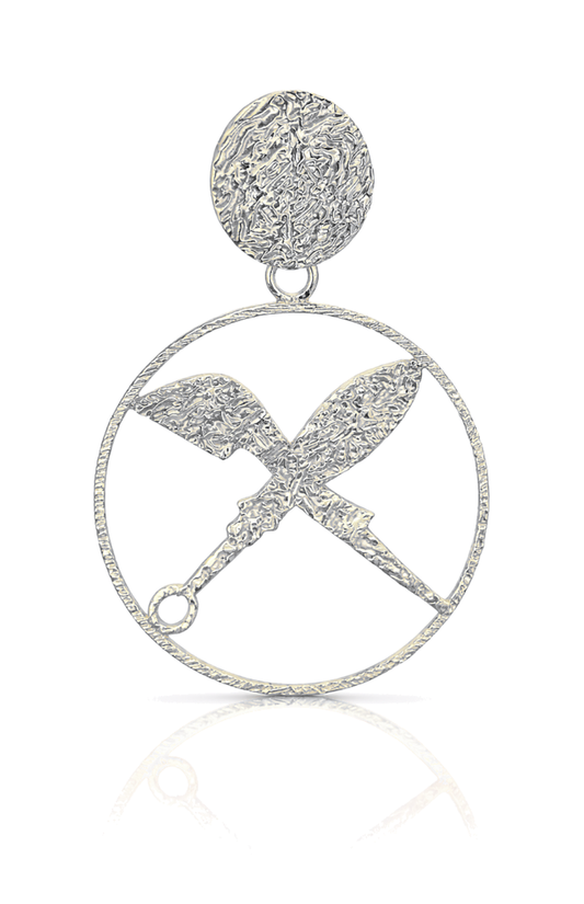 Silver Arese SOA  Drop Earrings