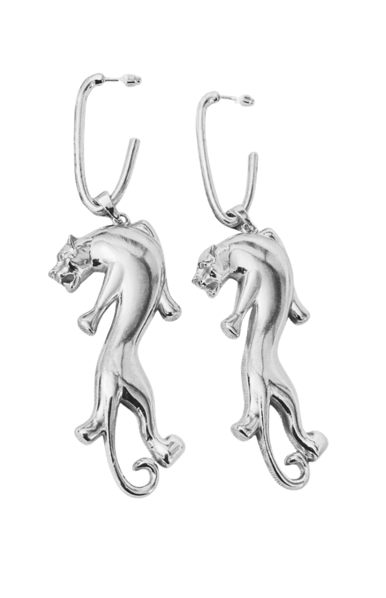 Ivie Leopard Hoop Earrings